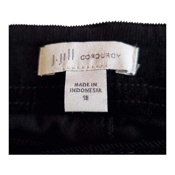 J. JILL SZ 18 Women's Black Soft Corduroy Straight Leg Jeans Pants - Picture 5 of 9